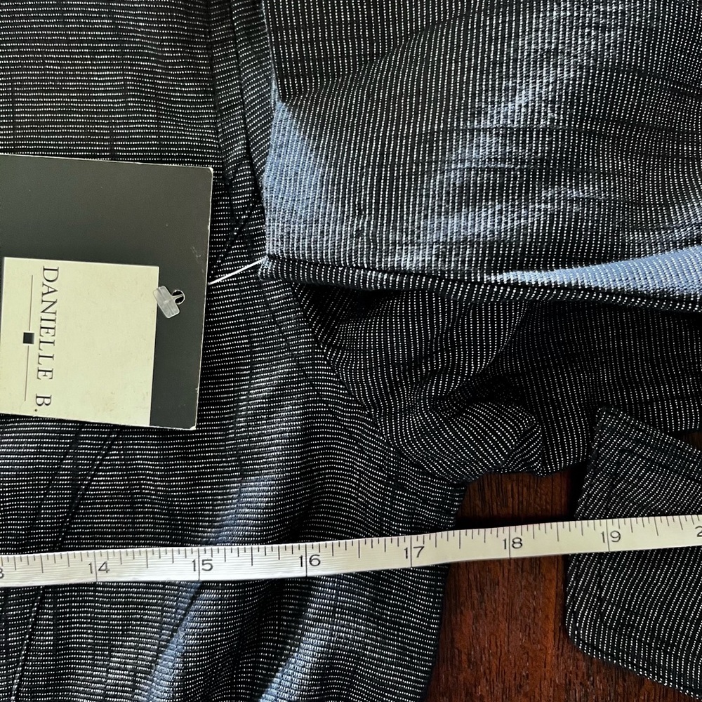 NWT  Slate blue denim look Danielle B ruffled blazer - Picture 6 of 10